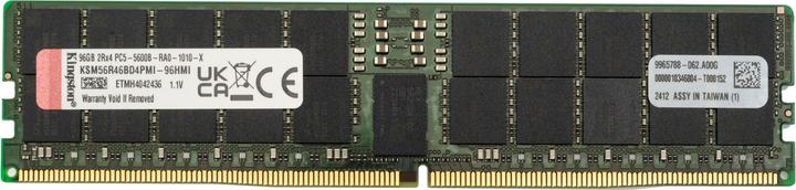 Productafbeelding Kingston RAM D5 5600 96 GB C46 ECC Reg (1 x 96 GB, 5600 MHz, DDR5 RAM, DIMM 288 pin)