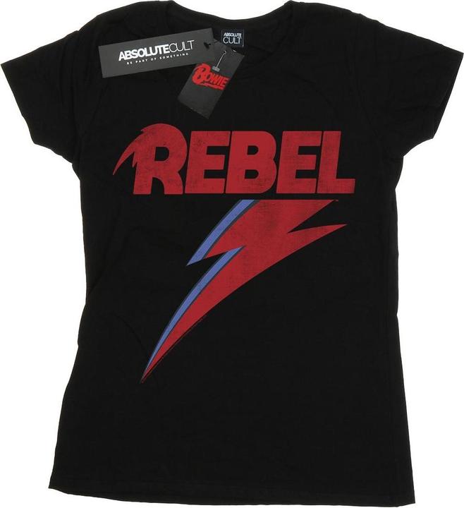 Immagine prodotto David Bowie Distressed Rebel Maglietta Donna (L)
