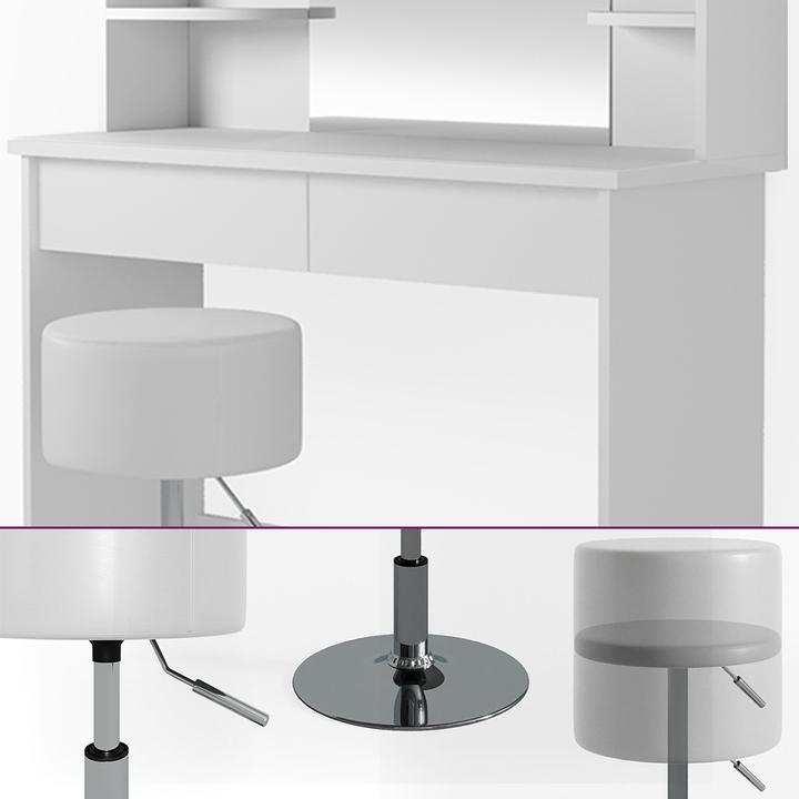 Actual product image Vicco Charlotte with stool (108 x 40 x 139 cm)