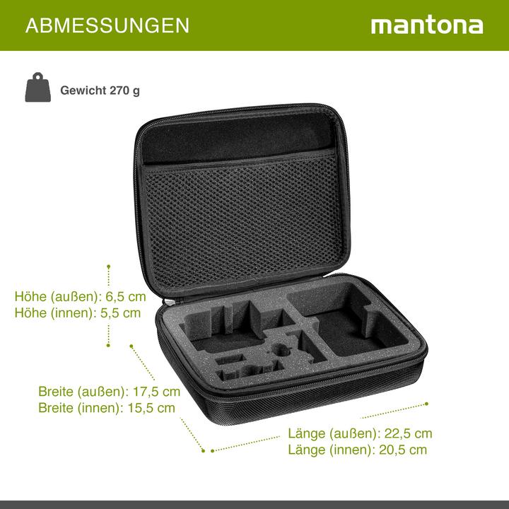 Produktbild mantona Hardcase Tasche für GoPro Action Cam Gr. M (Xiaomi yi)