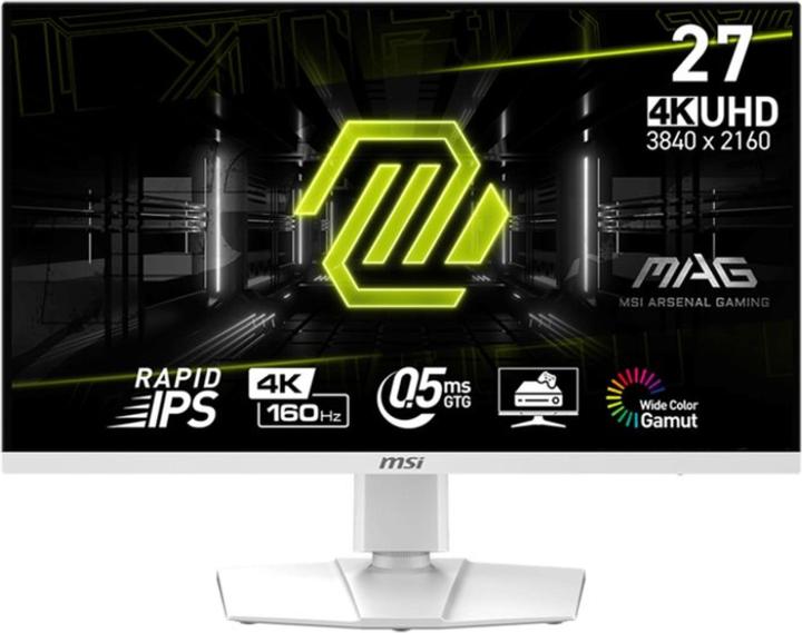 Actual product image MSI 27"(68.6cm)TFT MAG 274URFWDE White GAMING 160Hz (3840 x 2160 Pixels, 27")