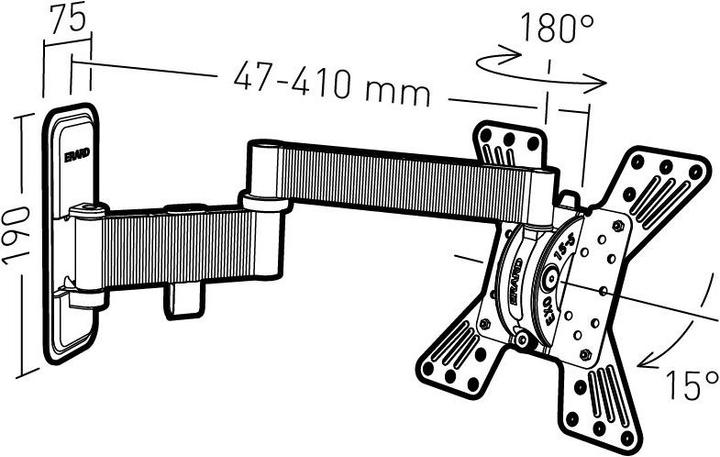 Immagine prodotto Erard EXO 200 TW3 (Muro, 37", 15 kg)