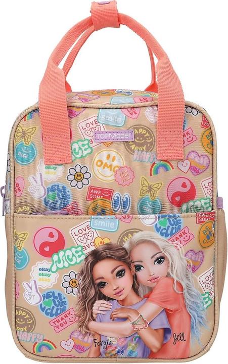 Top Model Topmodel - TOPModel Backpack GIRL POWER - Beige and Coral - Small (413291)