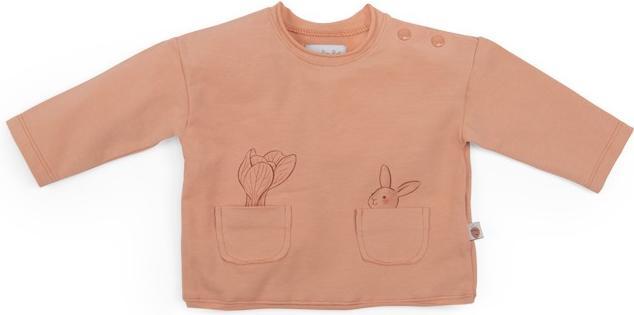 Moulin Roty Shirt, Hase, terrakotta,6 Monate, Trois petits lapins (68)