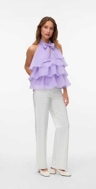Actual product image Vero Moda VMTESSA Hohe Taille Weiter Beinschnitt Jeans Weit geschnitten (W27/L32)