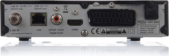 Immagine prodotto Xoro HRS 8660 (0.00 GB, DVB-S2)