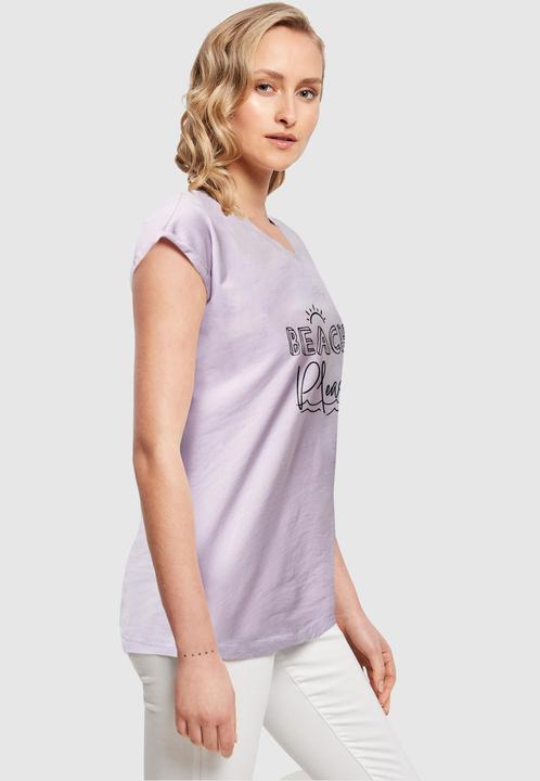 Actual product image Merchcode Ladies Beach Please Extended Shoulder Tee - 112615 (M)