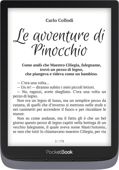 PocketBook Lettore elettronico InkPad 3 Pro, PB740-2-J-WW (7.80", 16 GB, Grigio metallizzato)