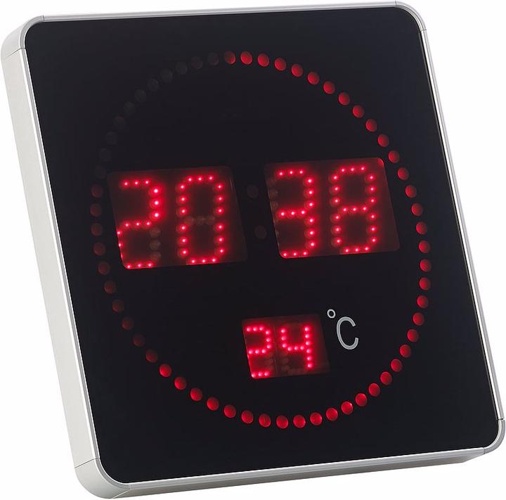 Produktbild Lunartec LED-Funk-Tisch- und Wanduhr