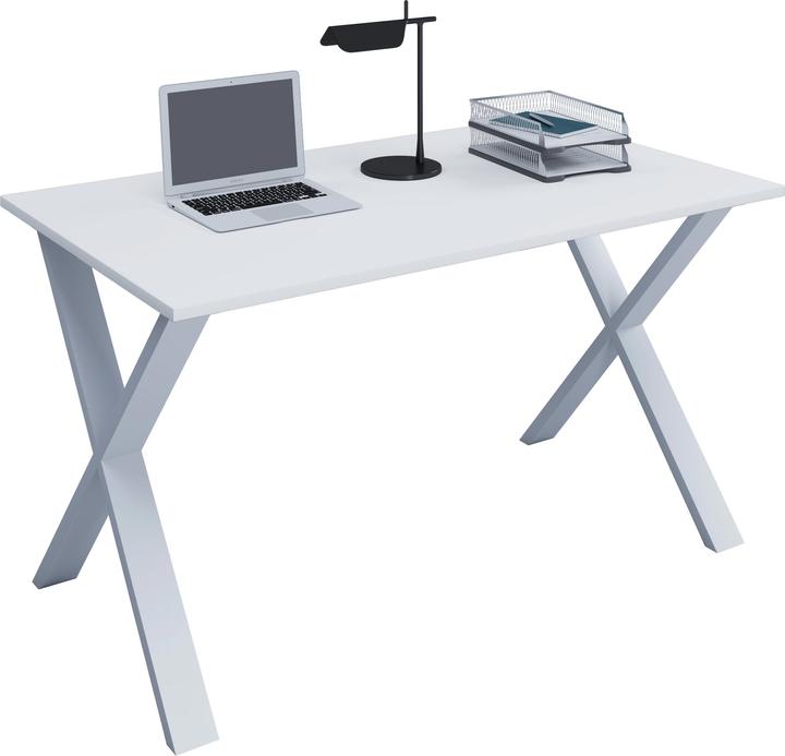 Produktbild VCM Premium Büromöbel Schreibtisch Lona X Weiss (110 x 50 x 76 cm)