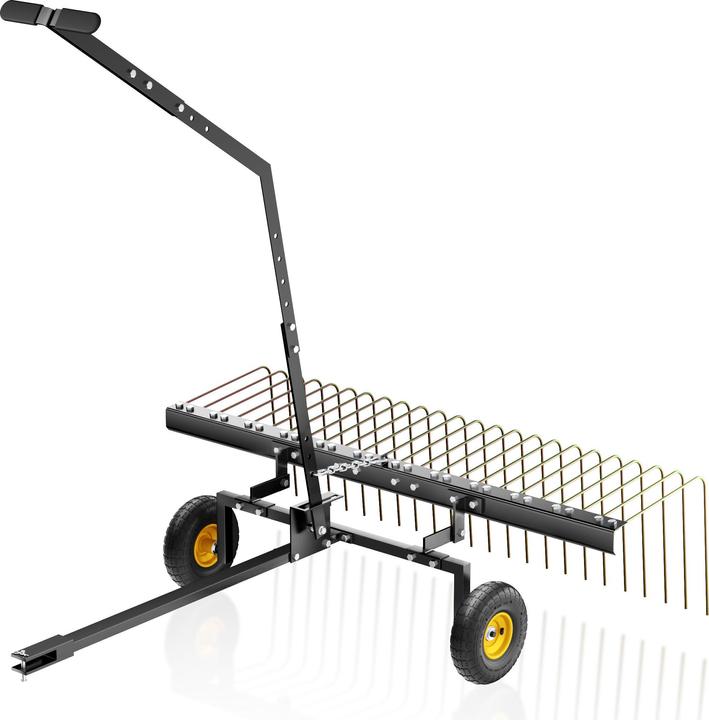 Actual product image Wiltec Lawn tractor Rake 148cm Scarifier Lawn harrow Lawn aerator Garden