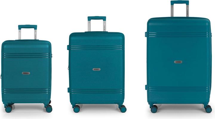 Gabol Saori 4 Rollen Kofferset 3-teilig mit Dehnfalte (220 l, XL (ab 115l))