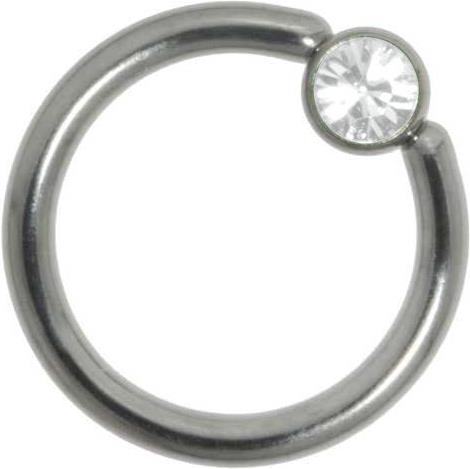 Bijouteria 1.2mm Piercingstab (Edelstahl, Swarovski Kristall)