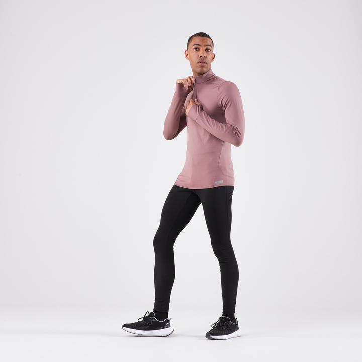 Produktbild Kalenji Lauftights lang Herren - Run 100 Warm schwarz (W32/L33)