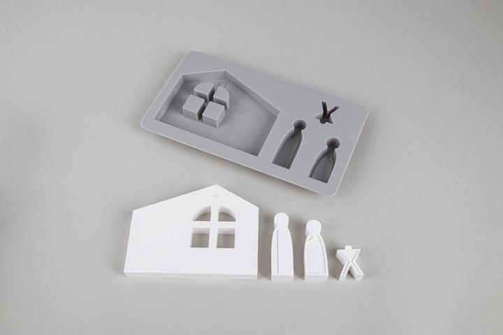 Actual product image Rayher Silicone casting mould "Nativity scene"