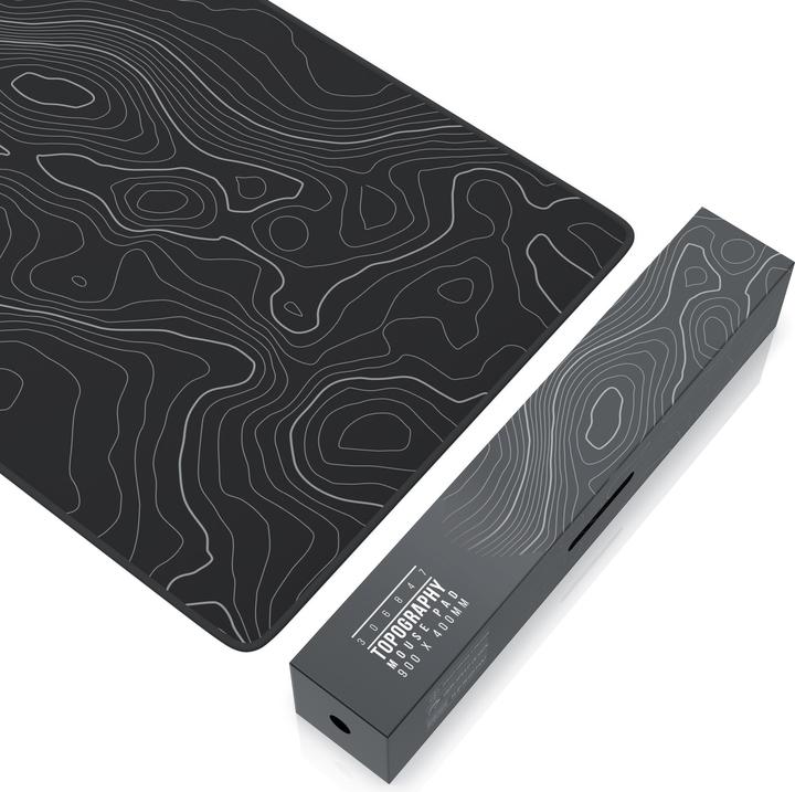 Image du produit Titanwolf Gaming Mauspad XXL, glattes Stoffgewebe, Speed Mausmatte 900 x 400 mm grosse Fläche, Topography (XXL)