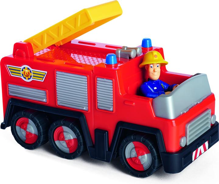 Actual product image Simba Fireman Sam Jupiter Mini Action Figure Fire Truck