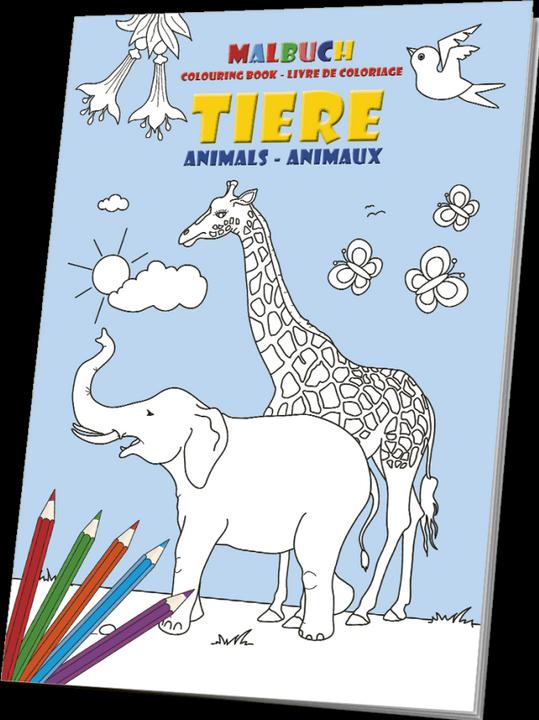 Produktbild Staedtler Buntstiftset mit Kindermalbuch mit Tieren (Mehrfarbig)