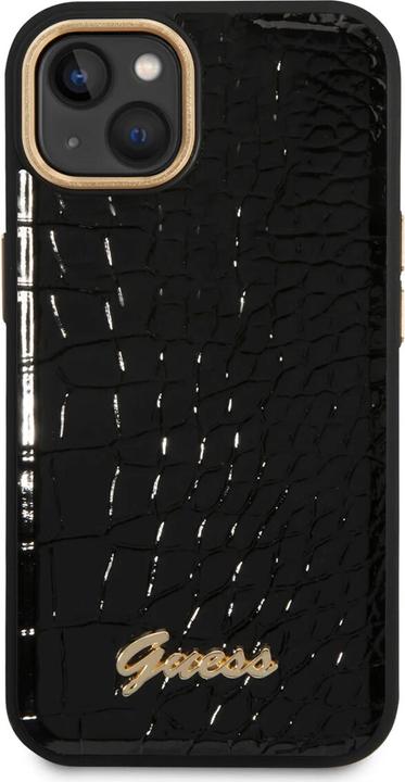 Produktbild Guess GUHCP14MHGCRHK iPhone 14 Plus 6,7" czarny/black hardcase Croco Collection (Apple iPhone 14 Plus)