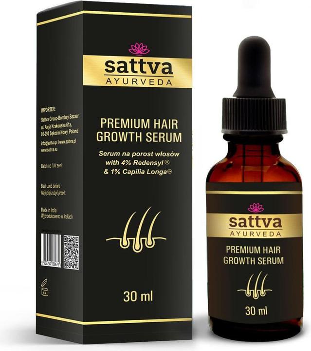 Sattva Ayurveda SATTVA Premium Hair Growth Serum serum na porost włosów 30ml (30 ml)