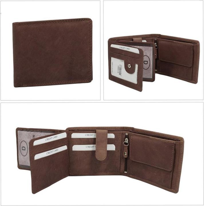 Piace Molto Magnum - Wallet Men RFID Lining Brown