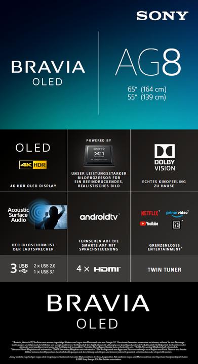 Actual product image Sony KD65AG8 (65", OLED, 4K, 2019)