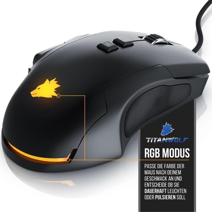 Produktbild Titanwolf System USB Gaming Maus (Kabelgebunden)