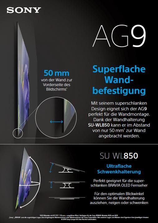 Produktbild Sony OLED KD55AG9 (55", OLED, 4K, 2019)