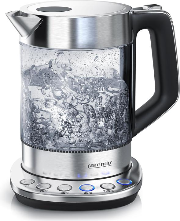 Arendo Edelstahl Wasserkocher mit Basisstation (1.50 l)