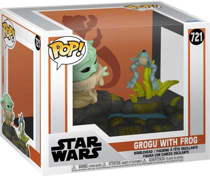 Image du produit Funko Deluxe Star Wars The Mandalorian Grogu with Frog