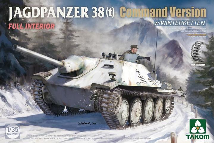 Immagine prodotto Takom Jagdpanzer 38(t) Versione comando con cingoli invernali Interni completi