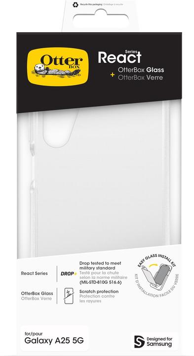 Productafbeelding OtterBox React + Glass Bundle - Kit (Samsung Galaxy A25 5G)