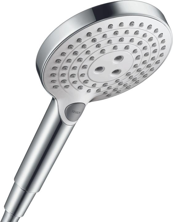 Actual product image hansgrohe HG Handbr RAINDANCE SELECT S 120 3jet DN 15, EcoSmart version white/chrome (3 Beam types, 9 l/min)