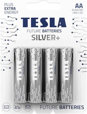 Produktbild Tesla - baterie AA SILVER+, 4 ks, LR06 (4 Stk., AA, 4 mAh)
