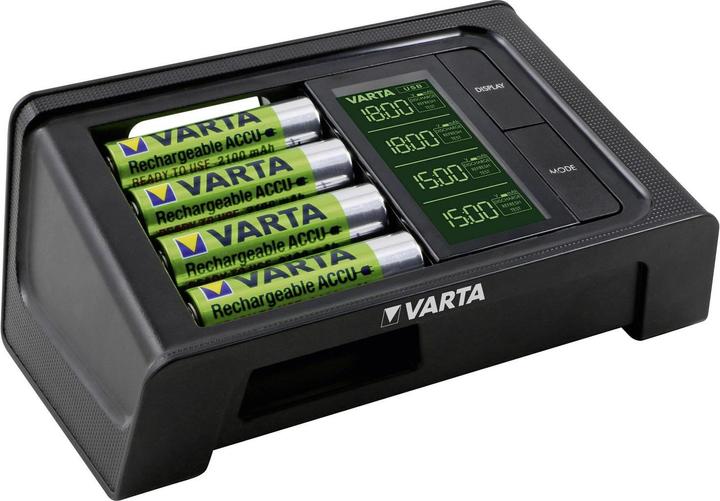 Produktbild Varta LCD Smart Charger (4 Stk., AA, 2100 mAh, Ladegerät inkl. Akku)