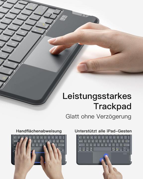 Produktbild Inateck Keyboard iPad 04111 gray (KB04111 gray) (DE, 3)