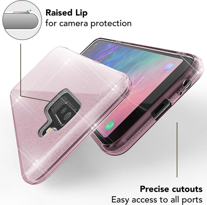 Produktbild Nalia Glitter Handyhülle (Samsung Galaxy A6+)
