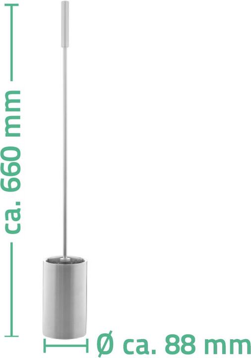 Produktbild Ridder WC-Bürste mit langem Stiel, Edelstahl