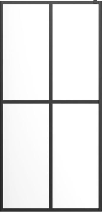 Image du produit VidaXL Duschwand mit Ablage für Walk-In-Dusche Schwarz 90x195 cm ESG (90 cm, 90 cm, 195 cm)