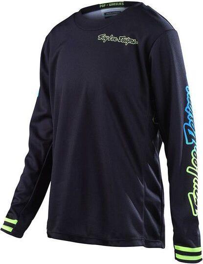 Produktbild Troy Lee Designs GP Jersey, Mono, black/yellow/cyan, youth S (S)