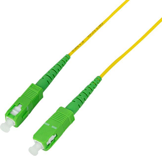 Produktbild LogiLink LWL Patchkabel, 2x SC-Simplex, OS2, 20 m, gelb SC-Simplex Stecker (20 m)