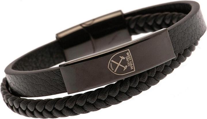 West Ham United FC Wappen Armband Leder (100% synthetisches Material)