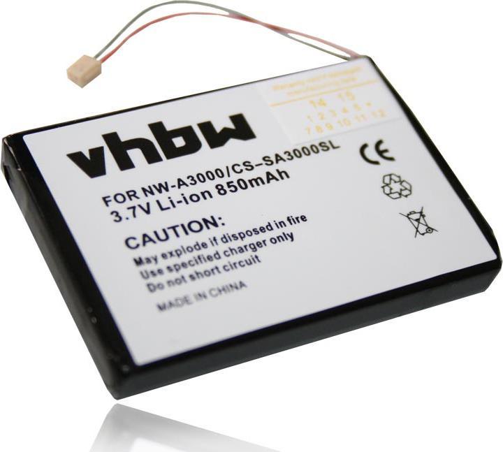Produktbild XCell Li-Ion-Akku - 850mAh (3.7V) - für Sony NW-A3000 MP3-Player, Musik Player (1 Stk., 850 mAh)
