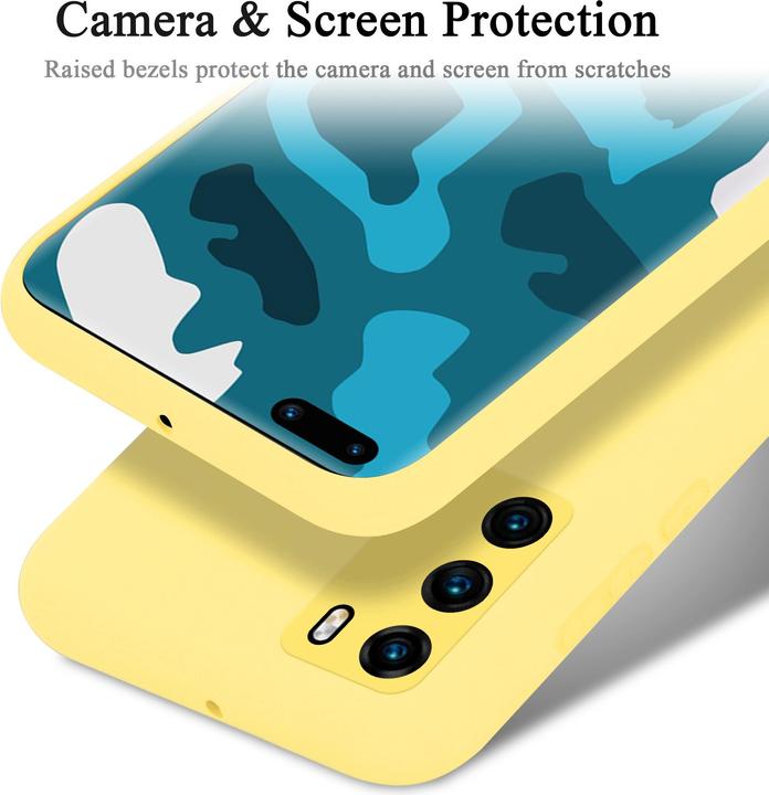 Actual product image Cadorabo TPU Liquid Silicone Case Cover (Huawei P40)