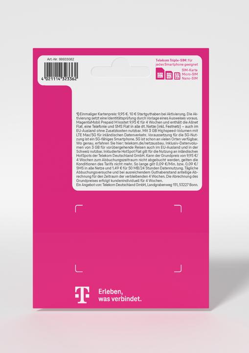 Produktbild Telekom Magenta Mobil Prepaid M