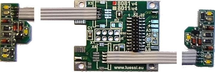 Actual product image Lüssi Decoder adapter with light modules for Marklin BR 232 a.o., 21MTC