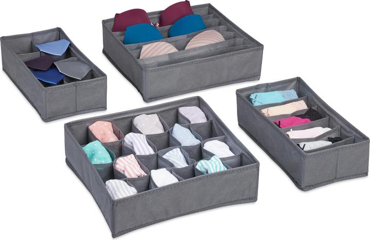 Immagine prodotto Relaxdays Organizzatore di biancheria intima (32 x 32 x 9 cm, 9.20 l)