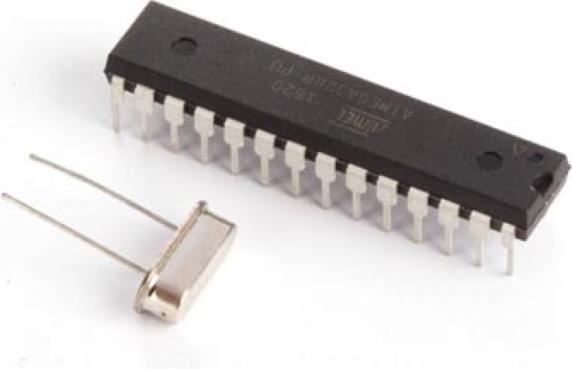 Actual product image Whadda Atmega328p Mcu Ic With Arduino® Uno Bootloader And 16 Mhz Crystal