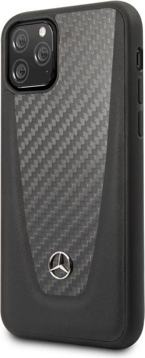 Actual product image Mercedes-Benz iPhone 11 Pro Hard Case Leather Carbon Fiber (Apple iPhone 11 Pro)