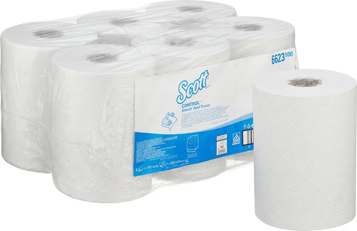 Immagine prodotto Kimberly-Clark Asciugamano di carta bianco, 165000 x 198mm, 3960 fogli (6 x)